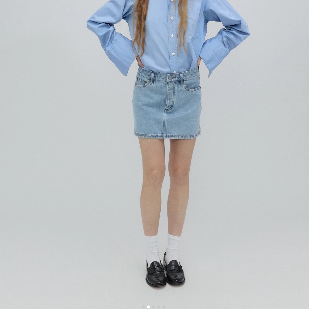 Still Here Denim Skirt